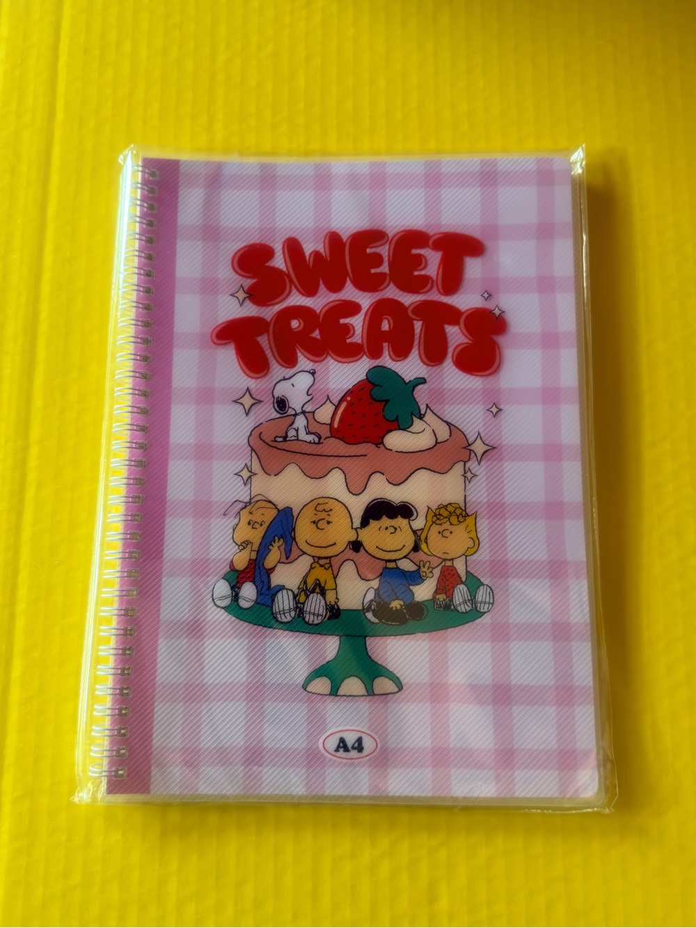 Sweet Treats Pink Spiral Notebook by